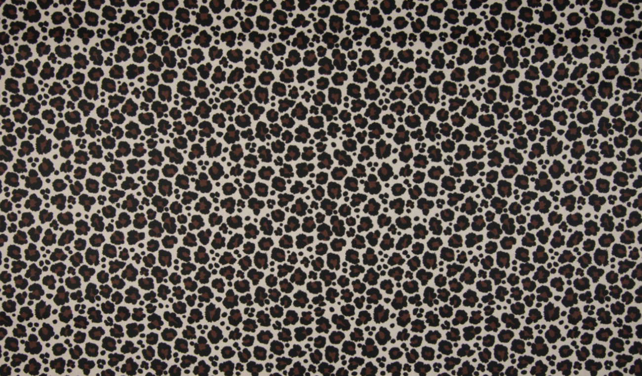 Baumwolle Popeline Leopard - Reststück ca. 135 cm